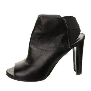 Stuart Weitzman Leather Open Toe Boots